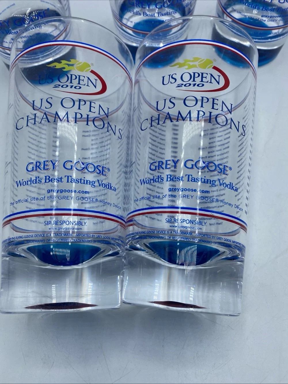 US Open Champions Grey Goose Plastic Cups Souvenir 6